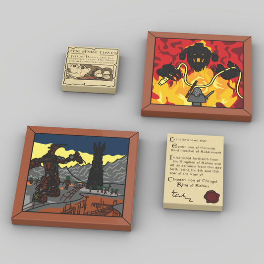 Lotr printed set